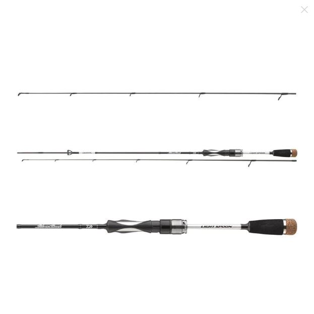 Lansetă Daiwa Silver Creek UL Spin, 2.05m/3-14g, 2buc