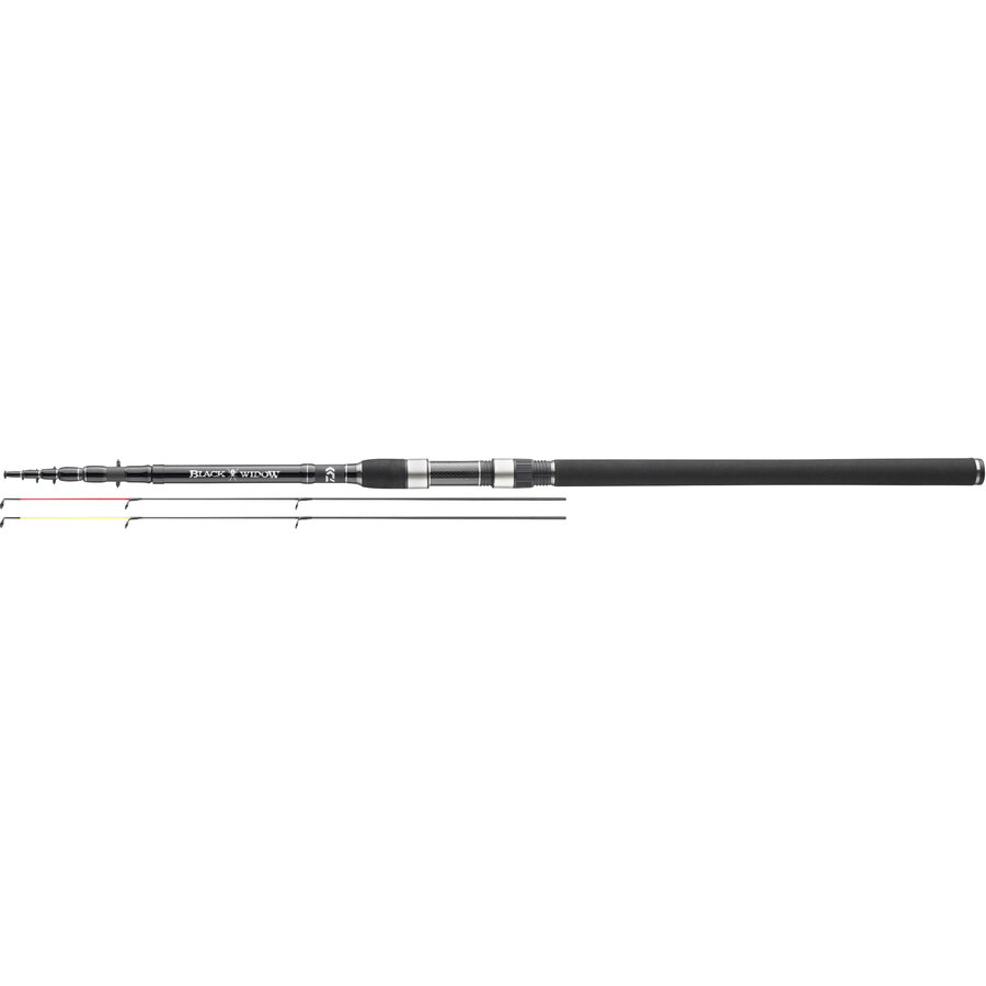 Lansetă telescopică Daiwa Black Widow Feeder, 3.90m/150g, 7+2buc