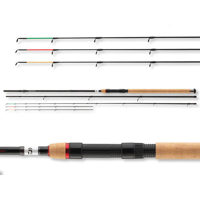 Lansetă Daiwa Ninja X Feeder, 3.60m/120g, 3+3buc