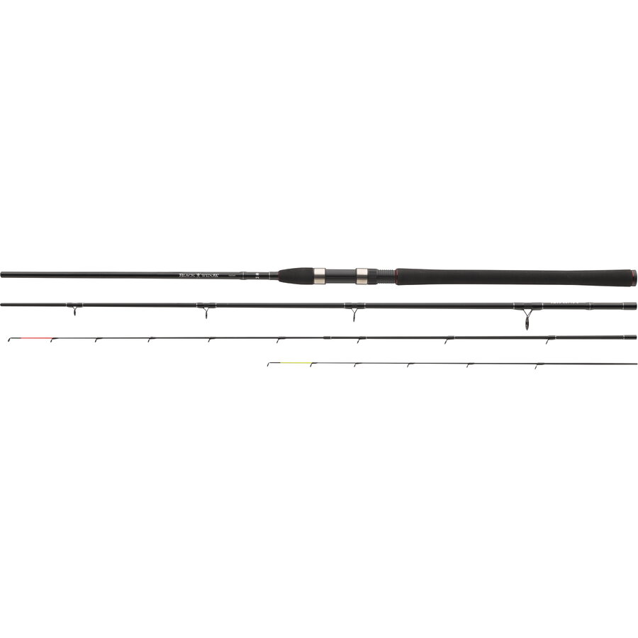 Lansetă Daiwa Black Widow Feeder, 3.90m/150g, 3+2buc