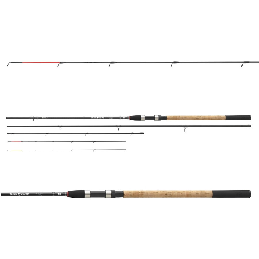 Lansetă Daiwa Black Widow Method Feeder, 3.30m/60g, 3+2buc
