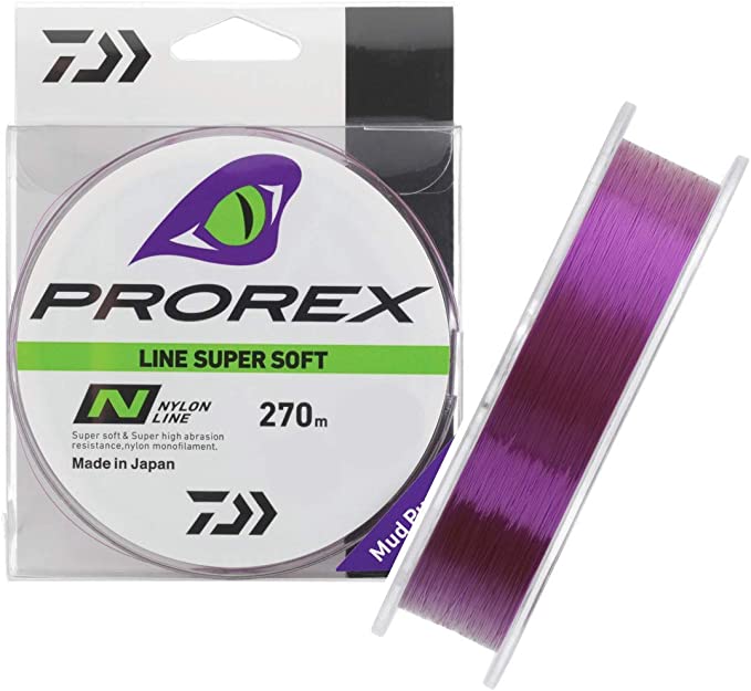 Fir monofilament Daiwa Prorex Super Soft, Mud Purple, 0.33mm/8.3kg/270m