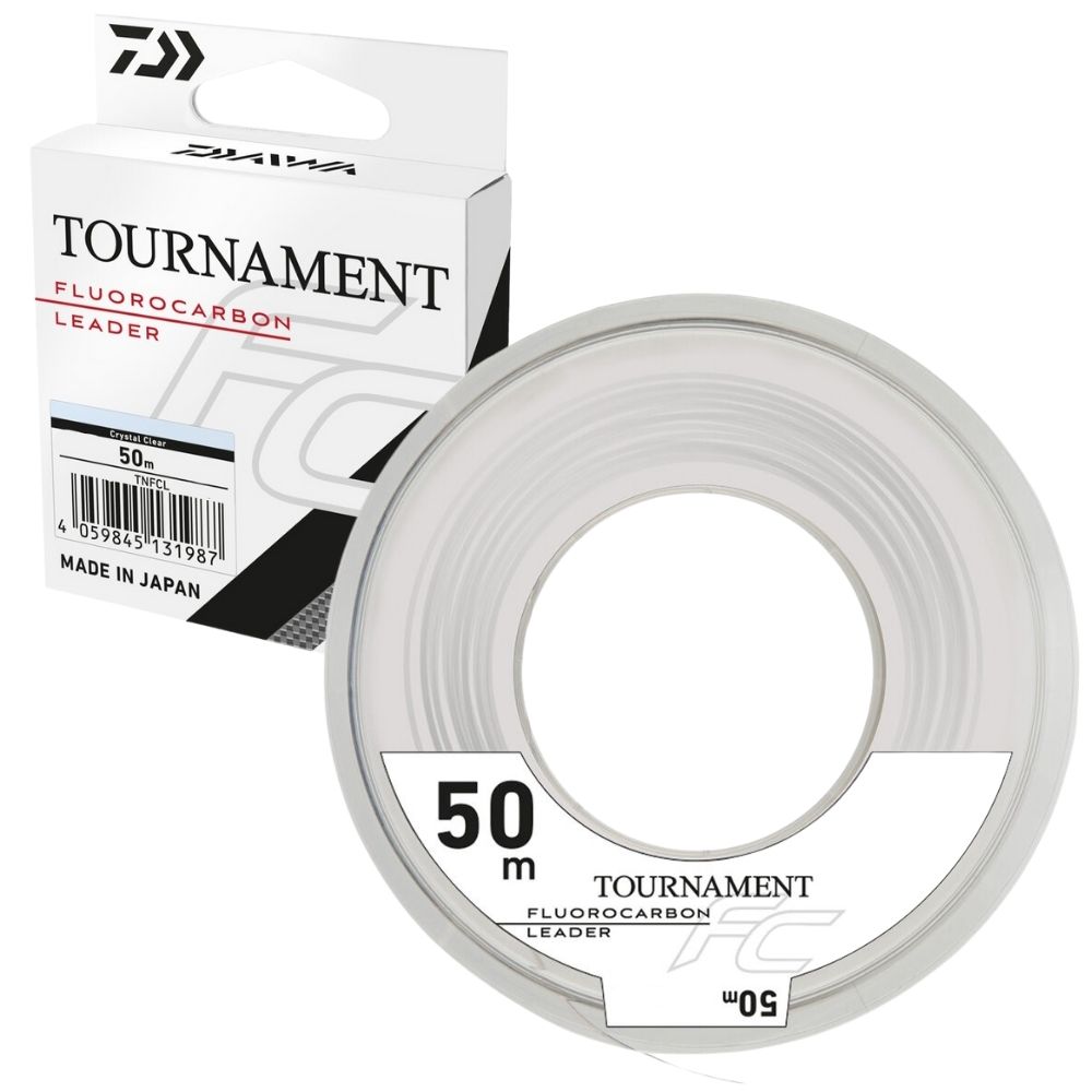 Fir fluorocarbon Daiwa Tournament FC Leader, Crystal Clear, 0.30mm/6.3kg/50m