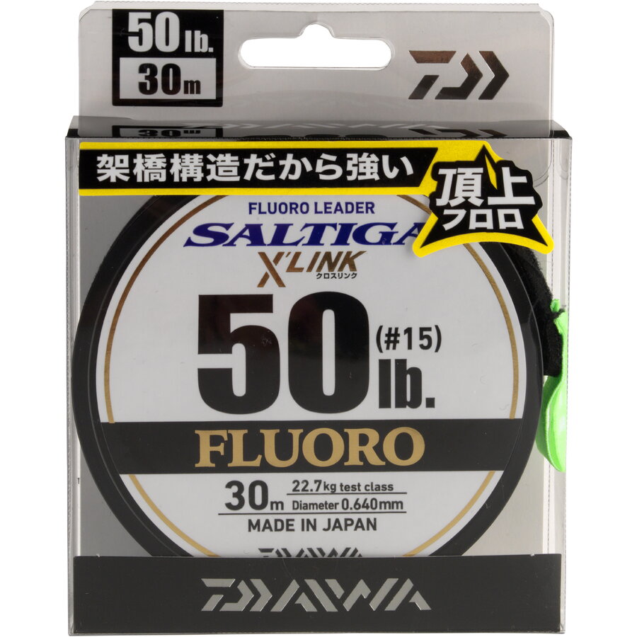Fir fluorocarbon Daiwa Saltiga Fluoro Leader X Link 0.37mm/9.1kg/30m