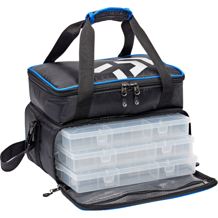 Geantă + 3 cutii Daiwa NZon Feeder Tackle, 38x24x28cm