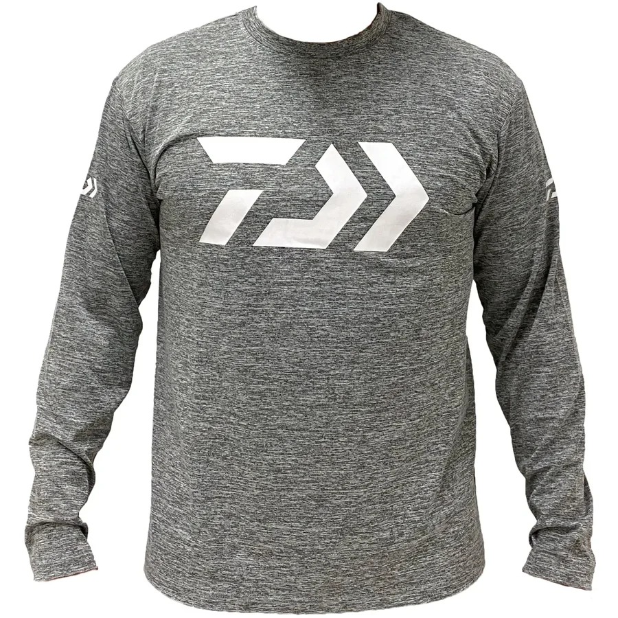 Bluză Tehnică Daiwa Shirt Long S 30, Medium, Light Gray