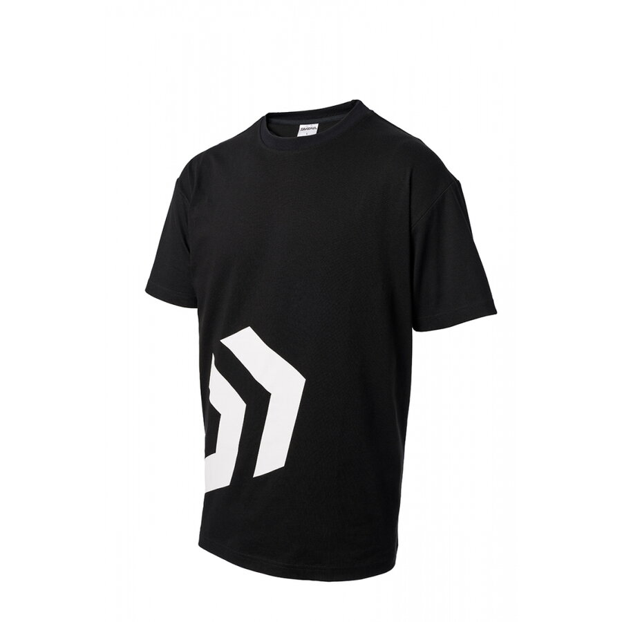 Tricou Daiwa Angler, Black&White, 2X-Large