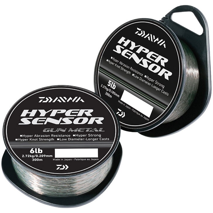 Fir monofilament Daiwa Hyper Sensor Dark, Gun Metal, 0.26mm/4.54kg, 300m