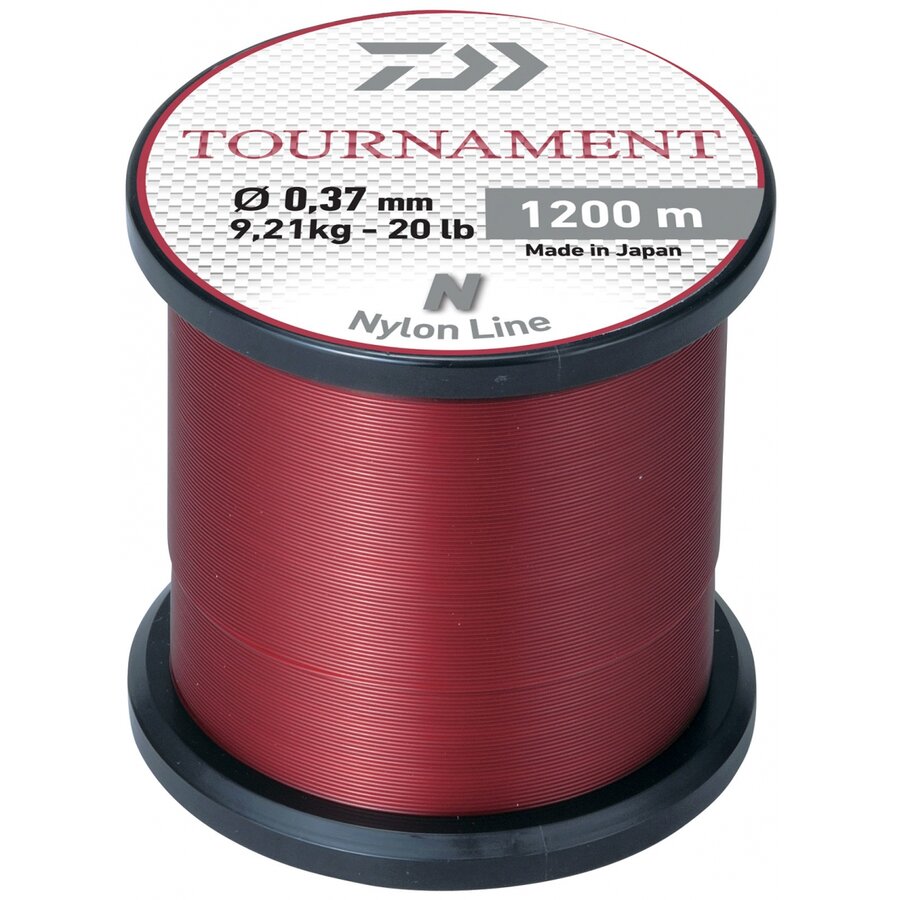 Fir monofilament Daiwa Tournament Nylon, Red, 0.28mm/6.6kg/1200m