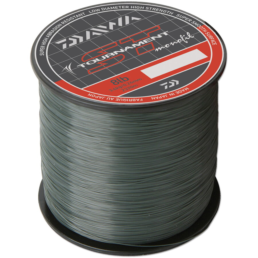 Fir monofilament Daiwa Tournament ST, Gri, 0.30mm/5.44kg/1325m