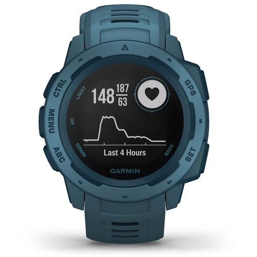 Ceas Garmin Instinct Graphite GPS, Lakeside Blue