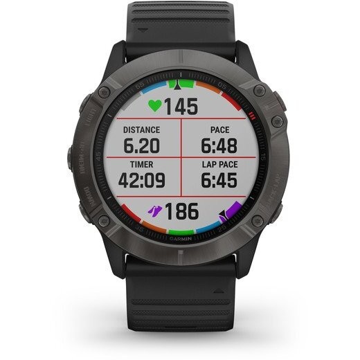 Ceas Garmin Fenix 6X Pro Sapphire, Carbon Black, 51mm