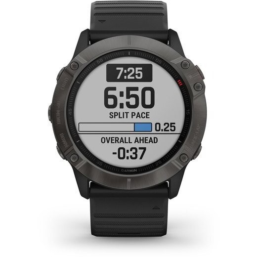 Ceas Garmin Fenix 6X Pro Sapphire, Carbon Black, 51mm