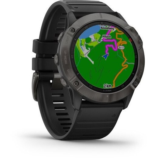 Ceas Garmin Fenix 6X Pro Sapphire, Carbon Black, 51mm