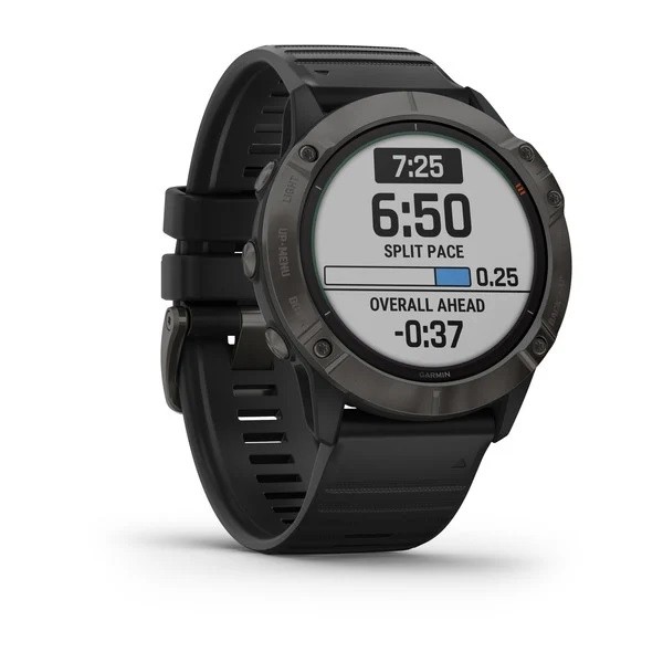 Ceas Garmin Fenix 6X Pro Solar Edition, Carbon/Black, 51mm