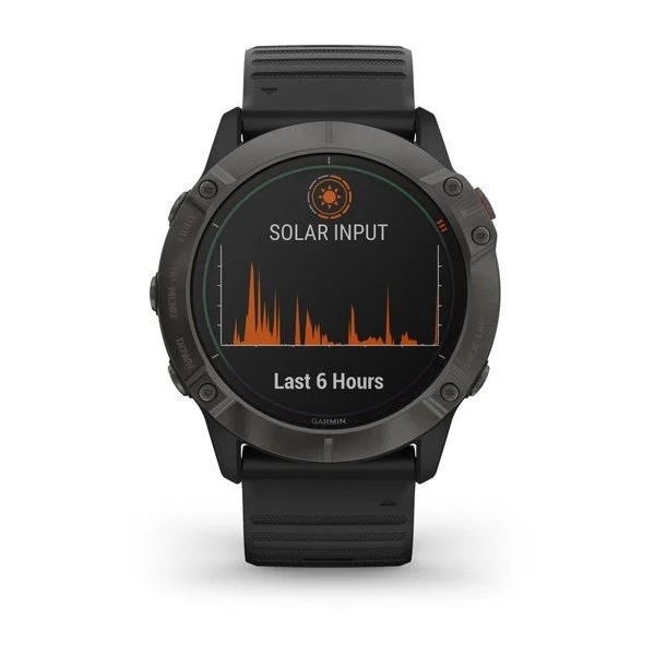Ceas Garmin Fenix 6X Pro Solar Edition, Carbon/Black, 51mm