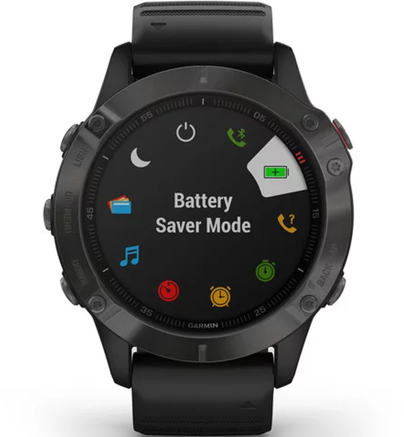 Ceas Garmin Fenix 6 Sapphire, Grey/Black, 47mm