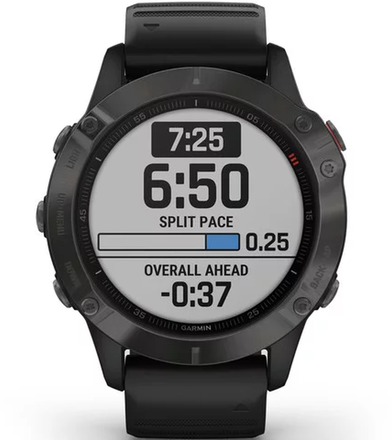 Ceas Garmin Fenix 6 Sapphire, Grey/Black, 47mm