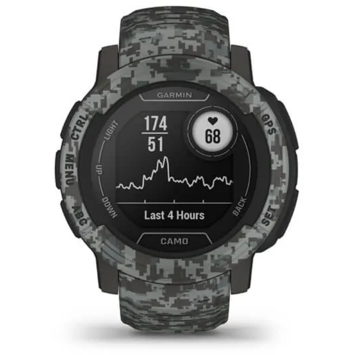 Ceas Garmin Instinct.2, Camo Edition Graphite Camo, 45mm
