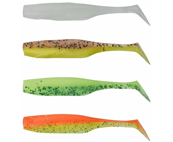 Shad Gunki Peps, Dark Water Mix, 9cm/5.3g, 4buc/plic