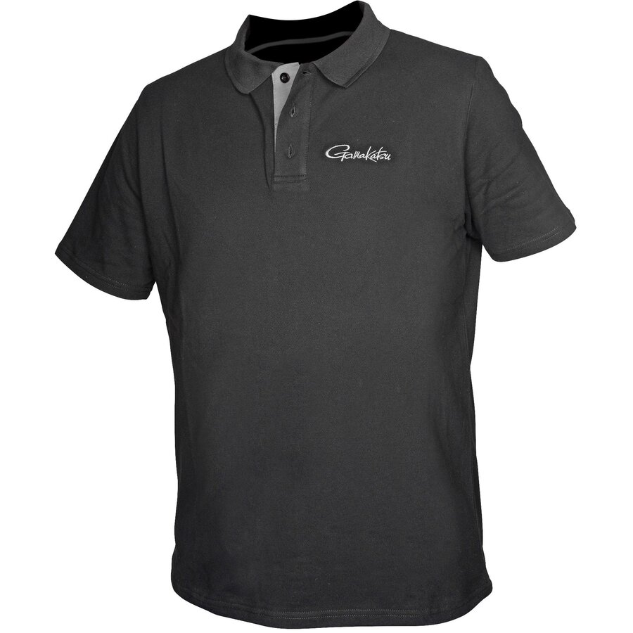Tricou Gamakatsu Polo, Negru, Small