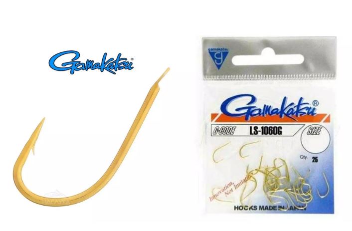 Cârlige Gamakatsu LS-1060G, Auriu, Nr.6, 25buc/plic