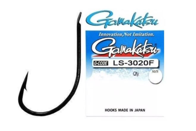 Cârlige forjate Gamakatsu LS-3020F, Negru, Nr.2, 25buc/plic