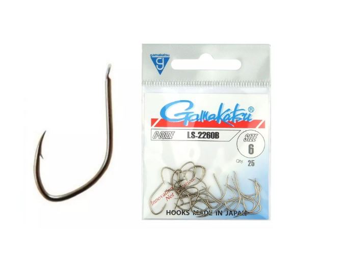 Cârlige Gamakatsu LS-2260B, Bronz, Nr.6, 25buc/plic