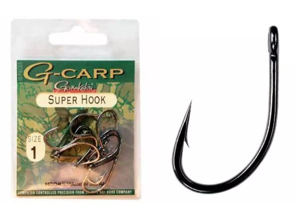 CÂRLIGE FORJATE GAMAKATSU G-CARP SUPER HOOK NEGRE NR.4 10BUC/PLIC