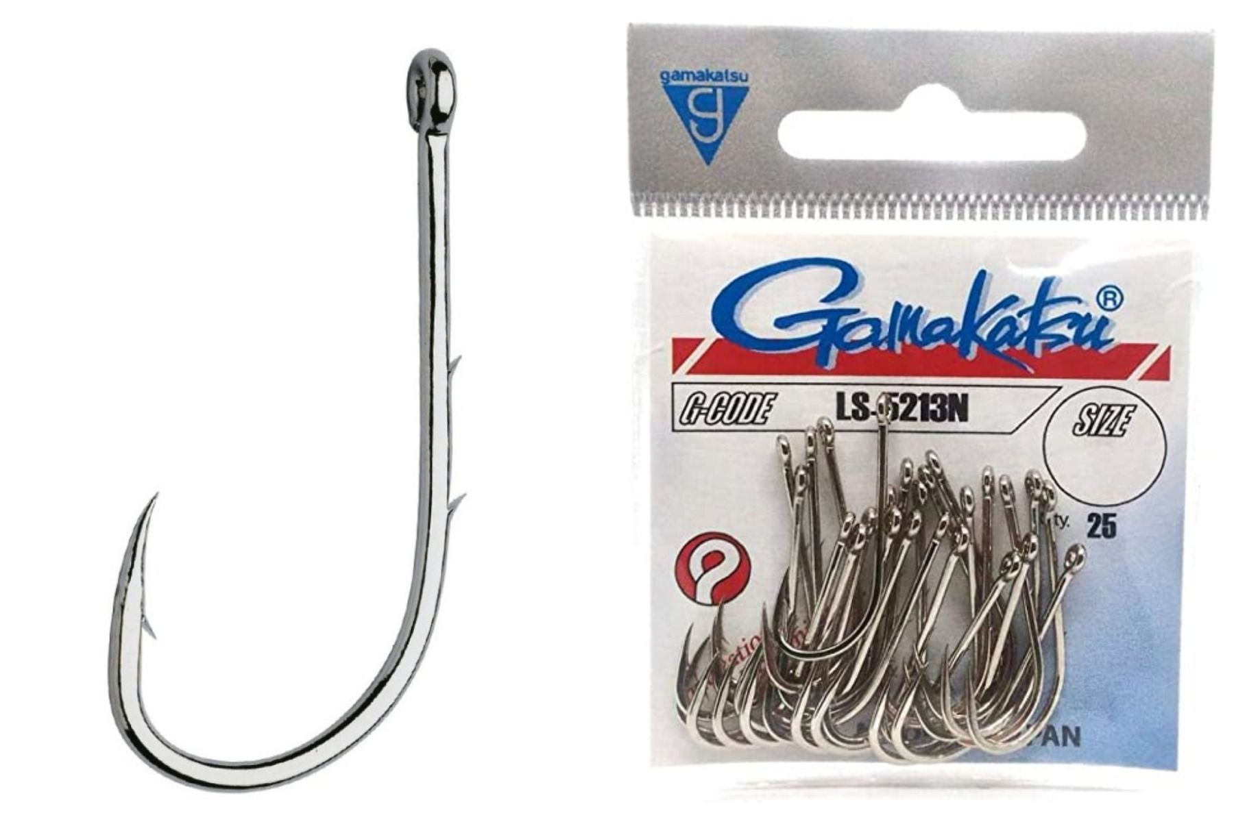 Cârlige forjate Gamakatsu LS-5213, Nickel, Nr.2, 10buc/plic