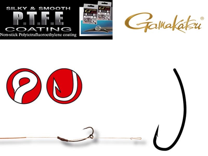 Cârlige Gamakatsu A1 G-Carp Long Claw P.T.F.E Coated, Nr.4, 10buc/plic