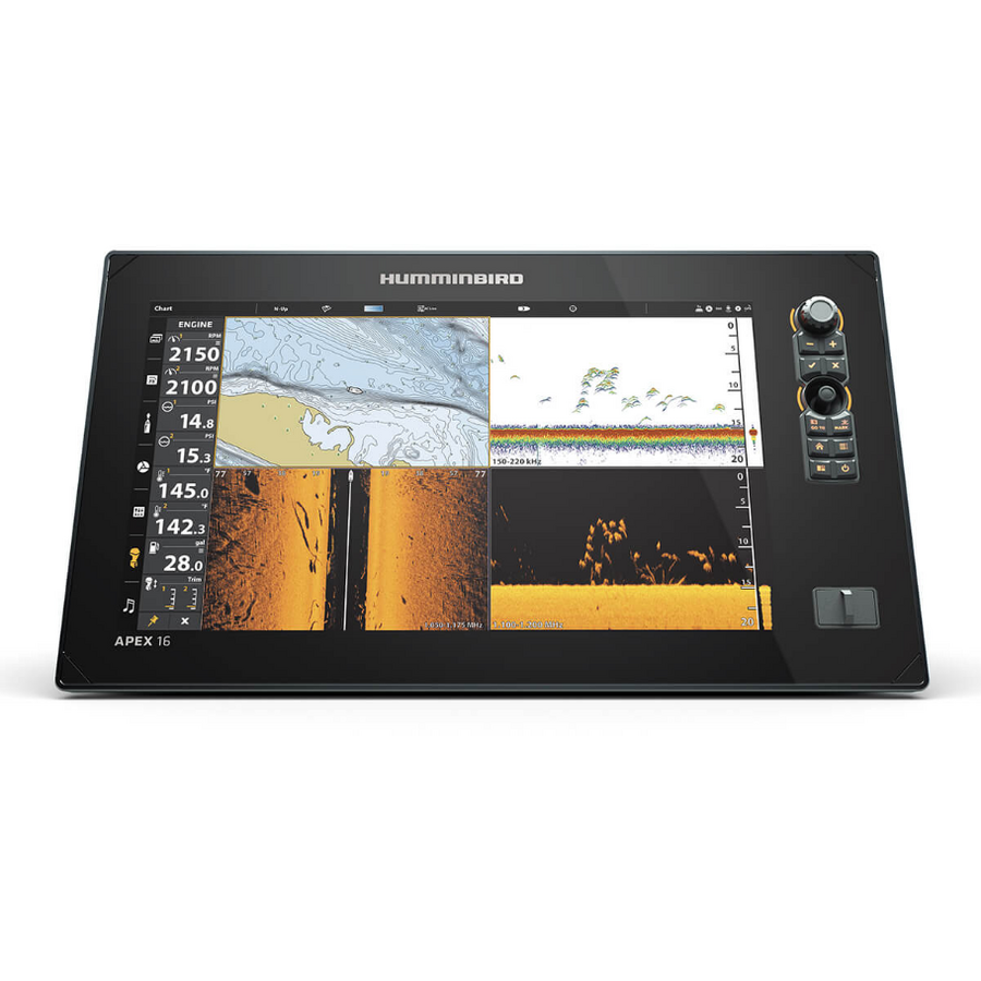 Sonar Humminbird Apex 16 Gps Mega SI+ Chartplotter DI+ Chirp 2D W/O