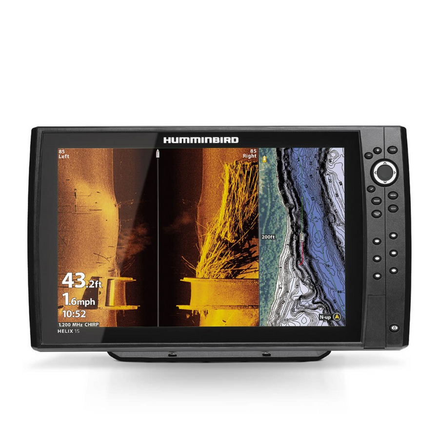 Sonar Humminbird Helix 15 Chirp Mega SI+ DI+ Chirp 2D Gps G4N W/O Transducer
