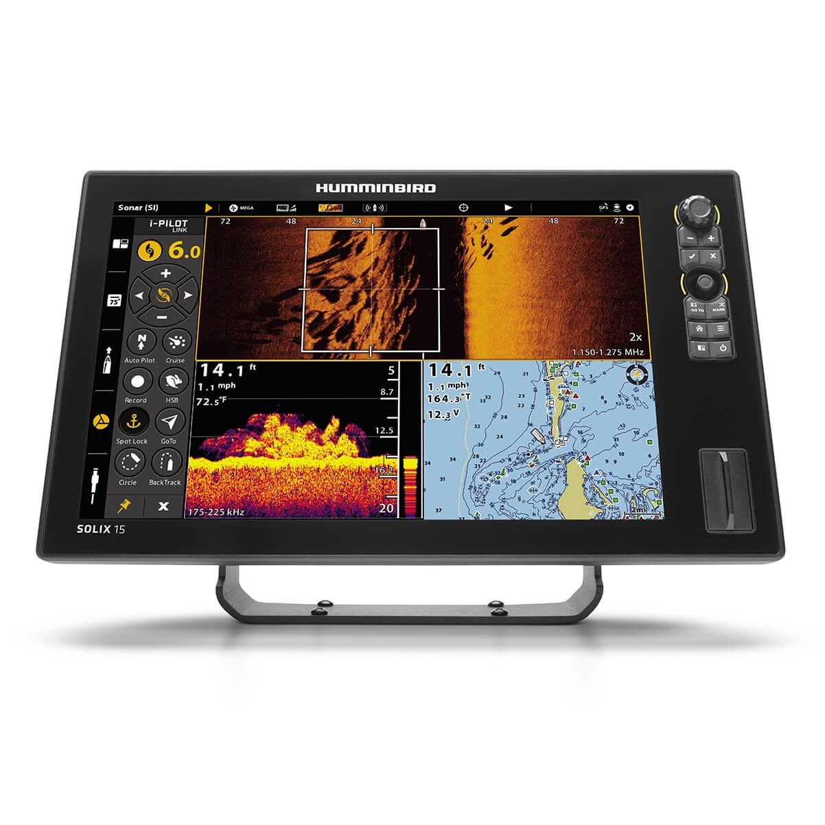 Sonar Humminbird Solix 15 Chirp Mega SI+ DI+ Chirp 2D Gps G3