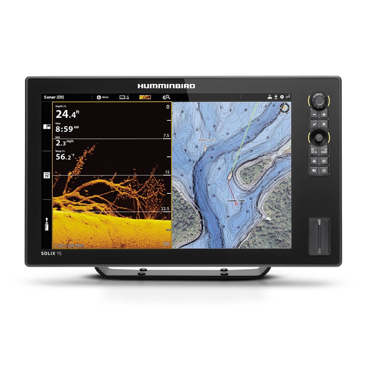 Sonar Humminbird Solix 15 Chirp Mega SI+ DI+ Chirp 2D Gps G3