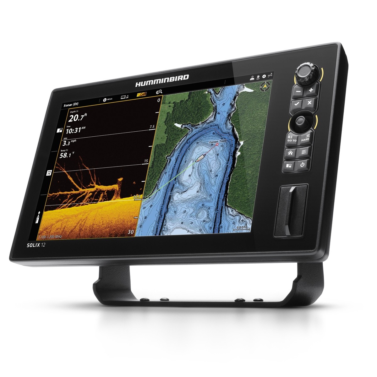 Sonar Humminbird Solix 12 Chirp Mega SI+ DI+ Chirp 2D Gps G3