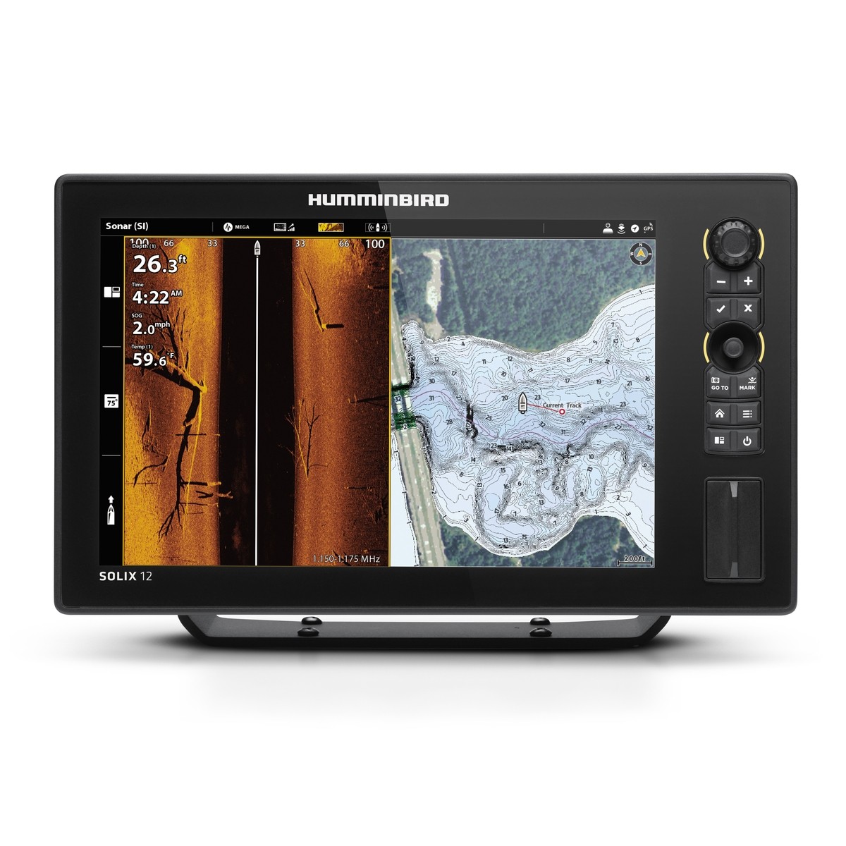 Sonar Humminbird Solix 12 Chirp Mega SI+ DI+ Chirp 2D Gps G3