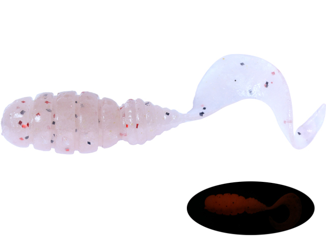Nălucă Jackall Good Meal Grub, Half Boiled Krill, 3.8cm, 8buc/plic