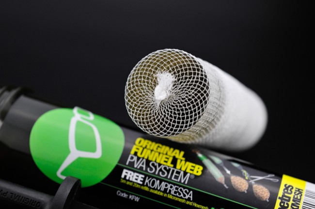 Kit plasă solubilă + tijă compresie Korda Boilie Funnel Web Pva System, 7m