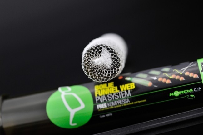 Kit plasă solubilă + tijă compresie Korda Boilie Funnel Web Pva System, 7m