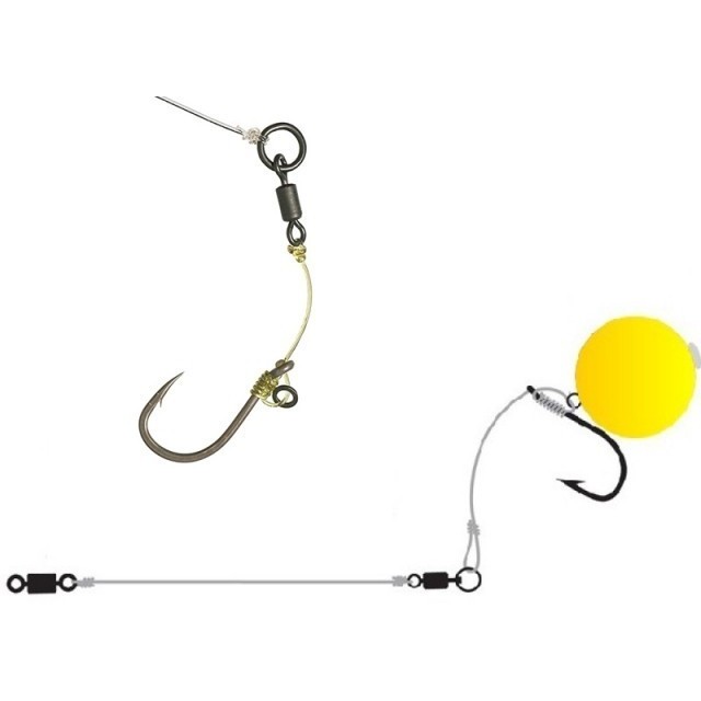 Montură Korda Hinge Rig Barbed, Nr.6/20lb, 1buc/blister
