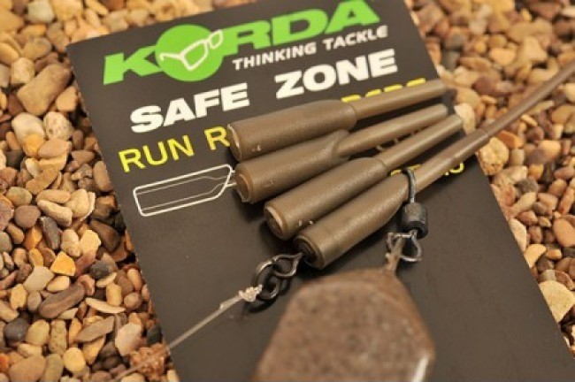 Tub protecție vârtej Korda Run Rig Rubber, Weed Green, 10buc/plic