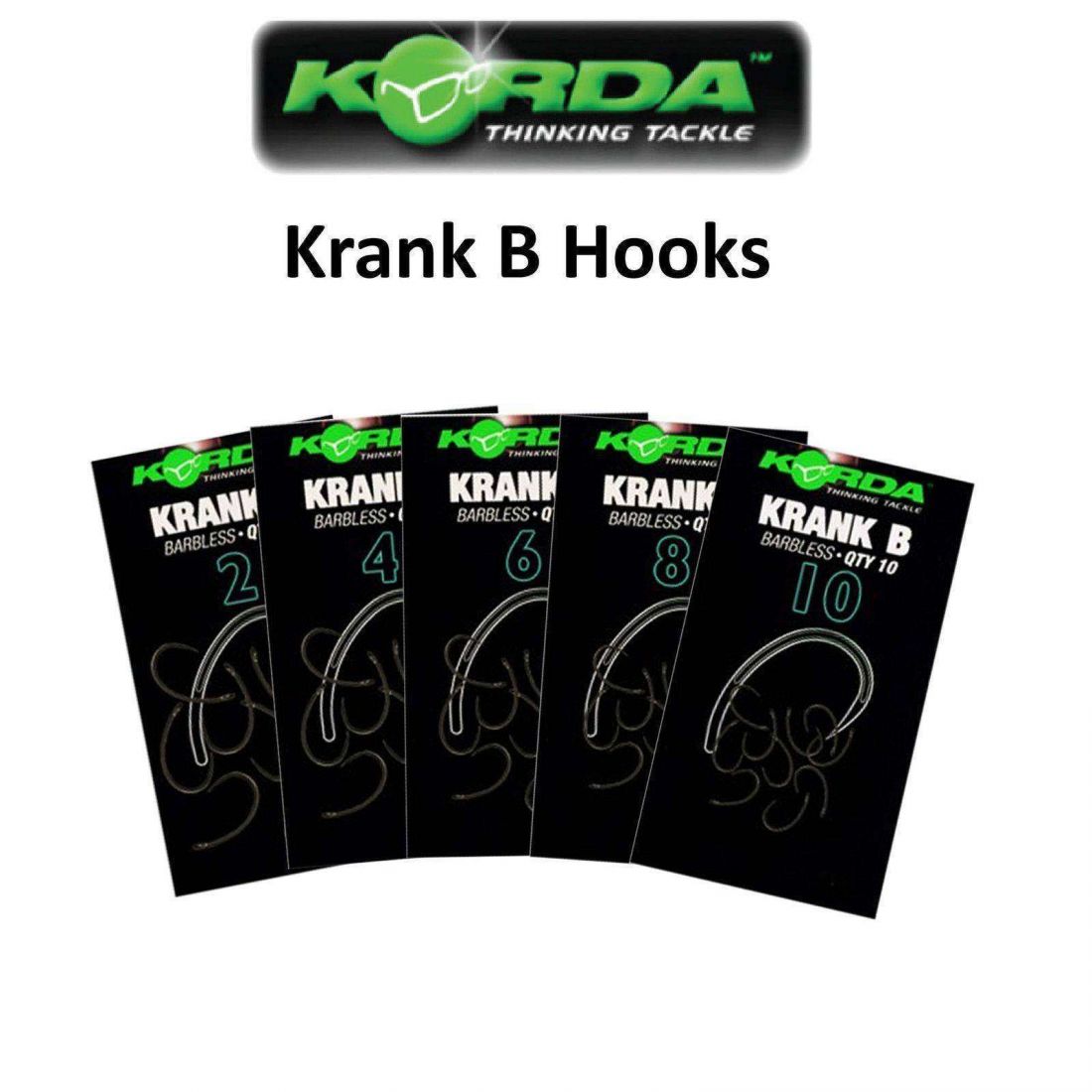 Cârlige Korda Krank Barbless, Nr.4, 10buc/plic