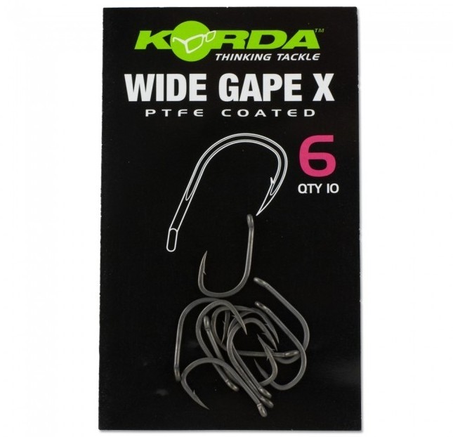 Cârlige Korda Wide Gape X Micro Barb, Nr.4, 10buc/plic
