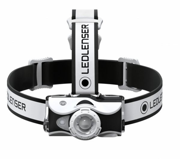 Lanternă de cap reîncărcabilă Ledlenser MH7, Black/White, 600 Lumeni