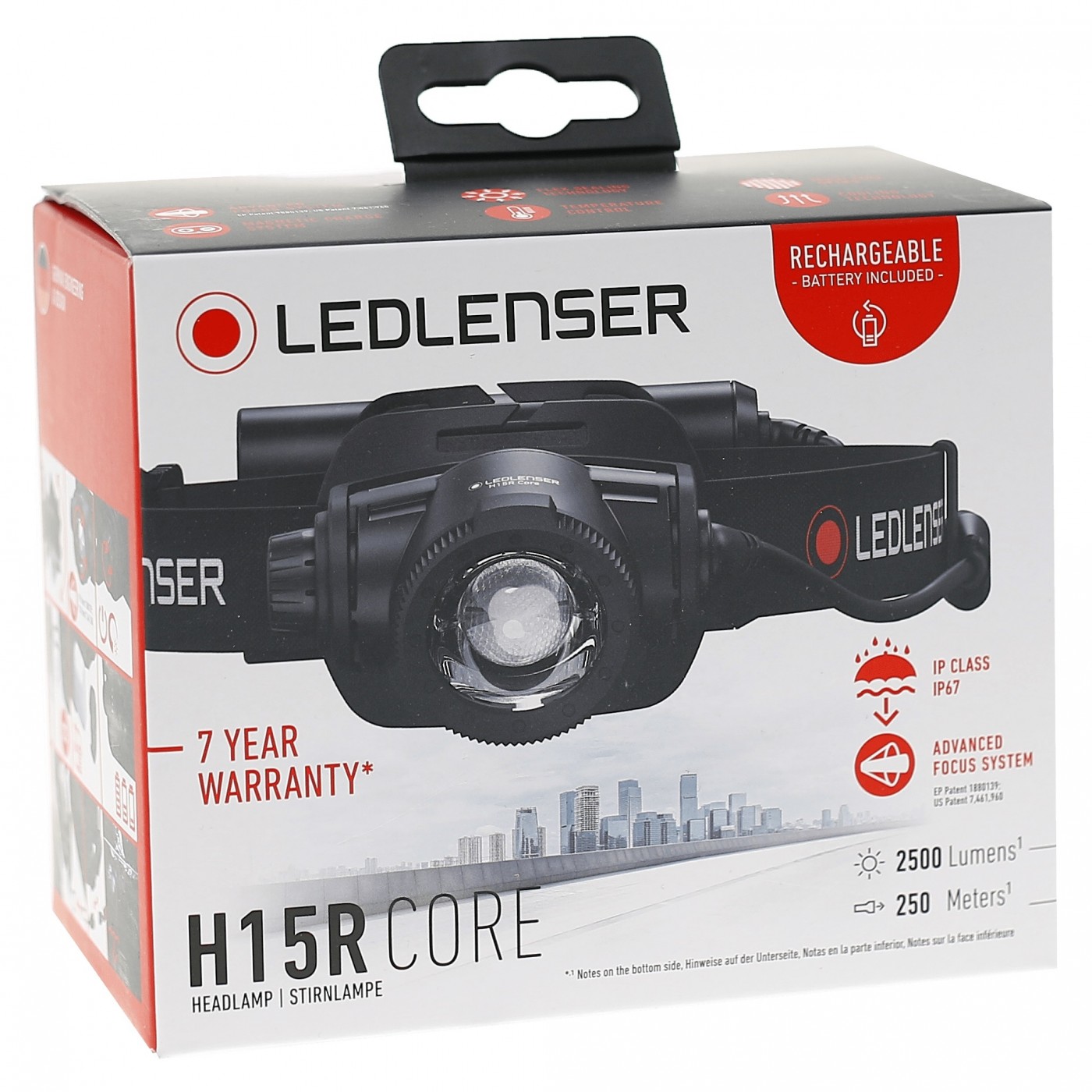 Lanternă de cap reîncărcabilă Ledlenser H15R Core, 2500 Lumeni