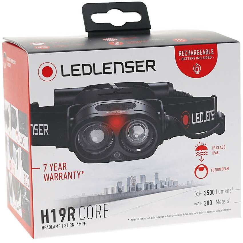 Lanternă de cap reîncărcabilă Ledlenser H19R Core, 3500 Lumeni