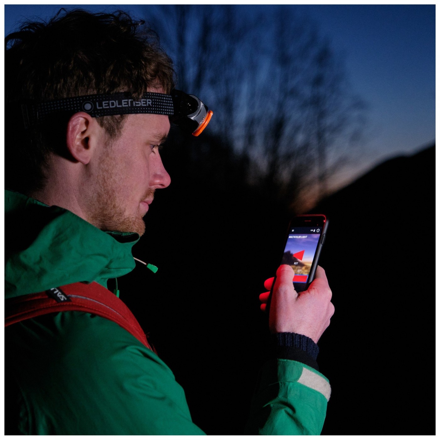 Lanternă de cap reîncărcabilă Ledlenser MH11 Bluetooth, Black/Orange, 1000 Lumeni