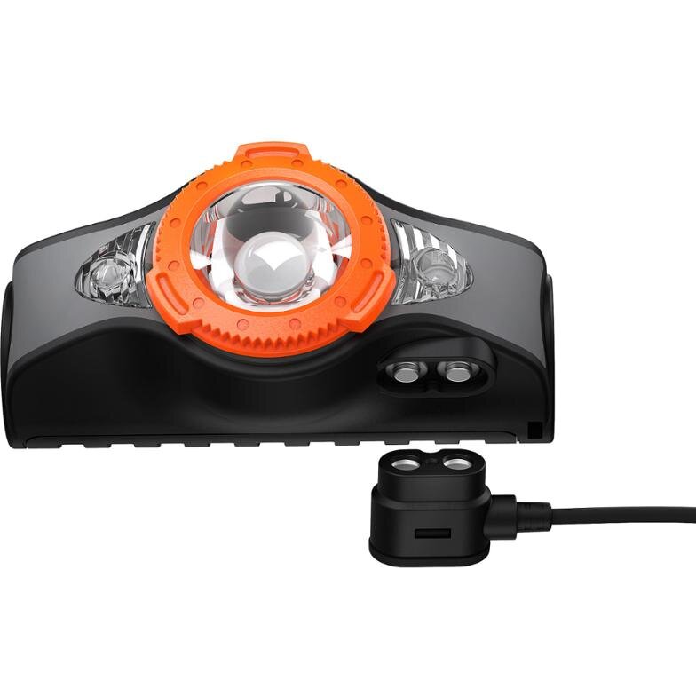Lanternă de cap reîncărcabilă Ledlenser MH11 Bluetooth, Black/Orange, 1000 Lumeni
