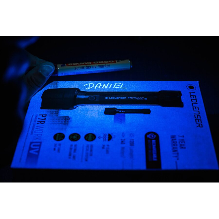 Lanternă Ledlenser P7R Work UV, Black, 1200 Lumeni